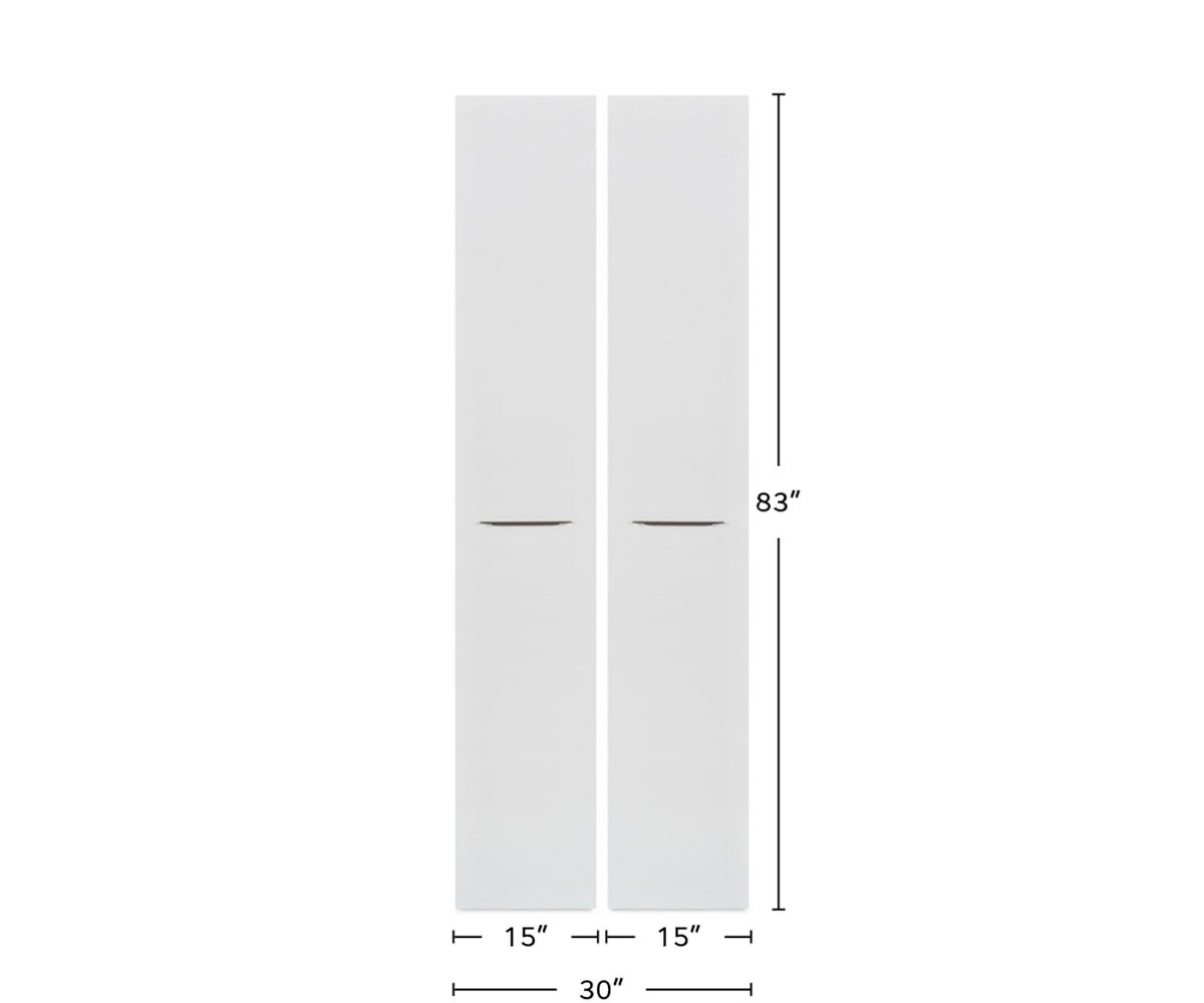 Gammel High Bookcase Door Set dimensions