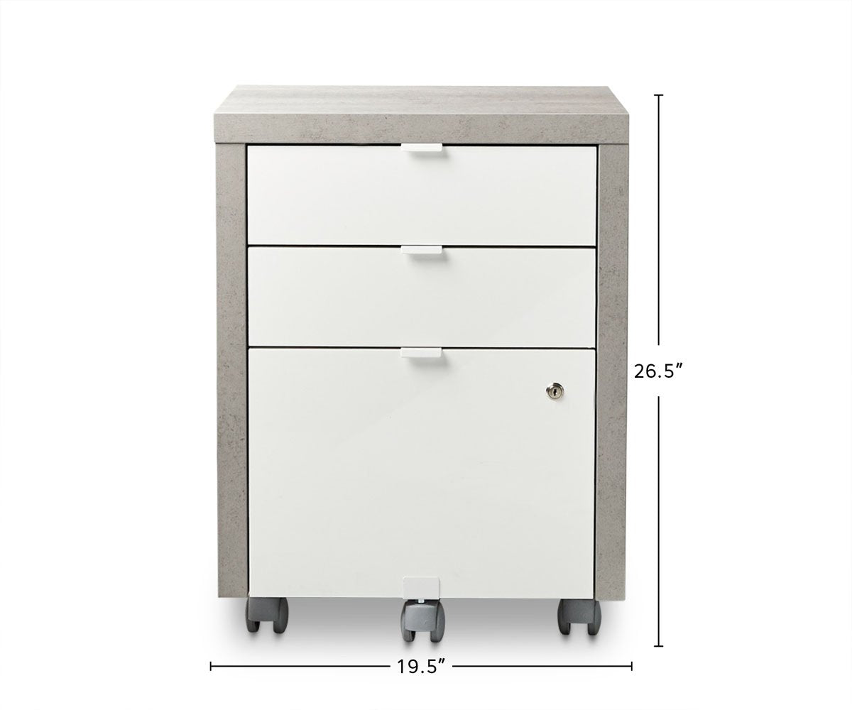 Sten Mobile File Pedestal dimensions