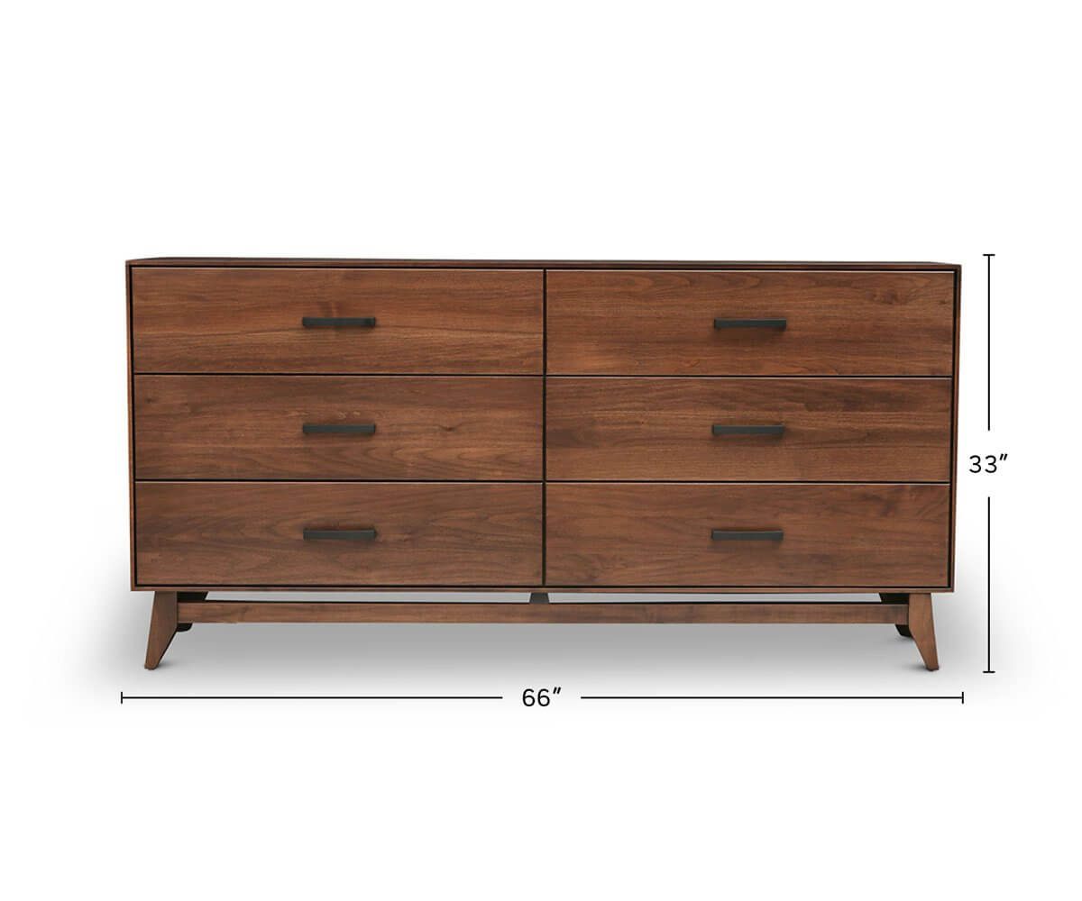 Wood Castle Kelby Double Dresser dimensions