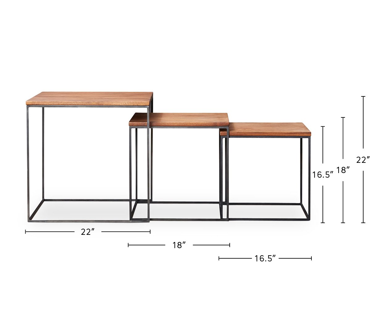 Leende Nest of End Tables dimensions