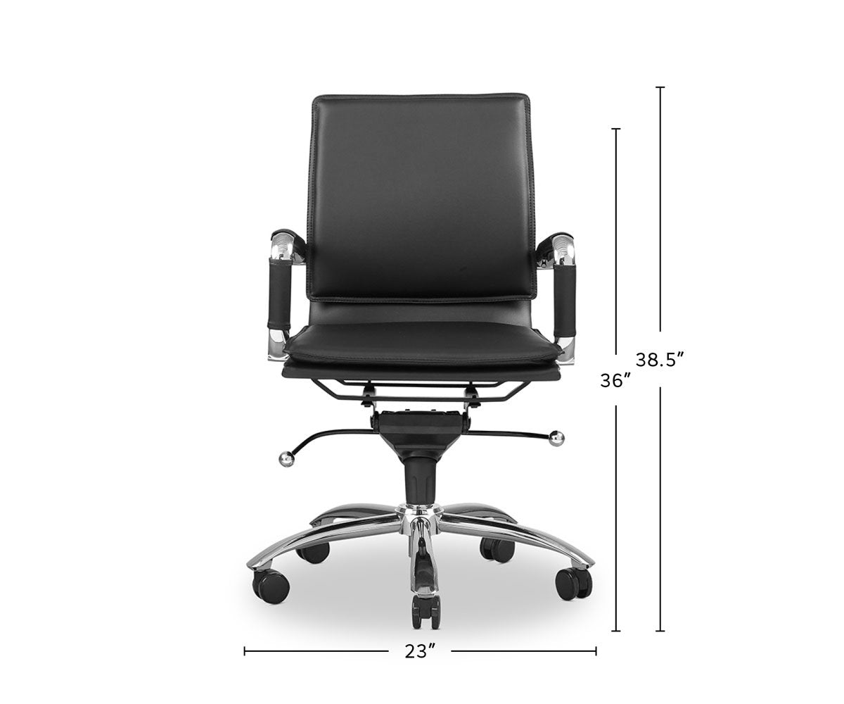 Brock Low Back Office Chair dimensions