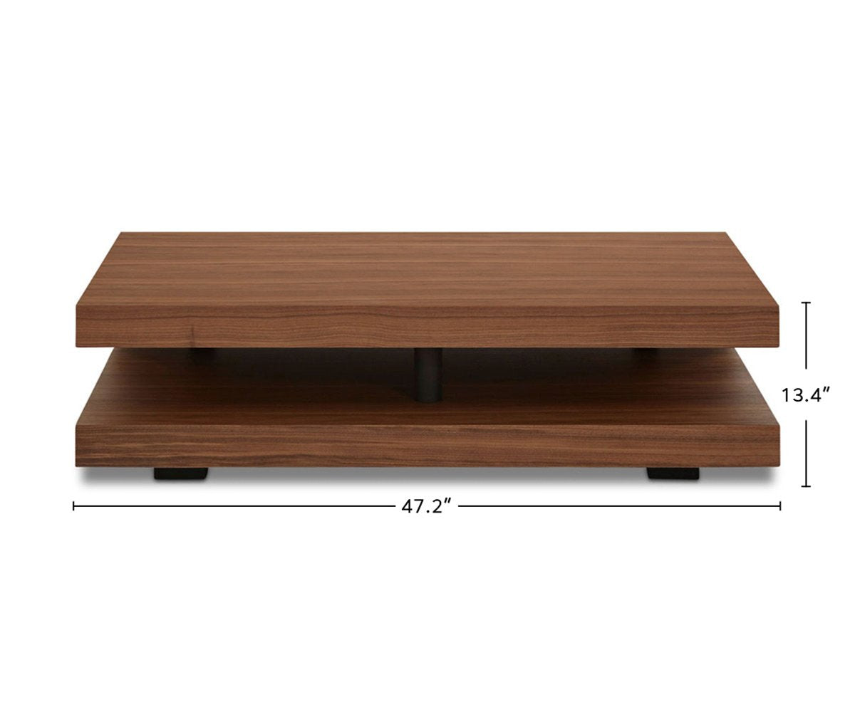 Egersund Coffee Table - Walnut dimensions