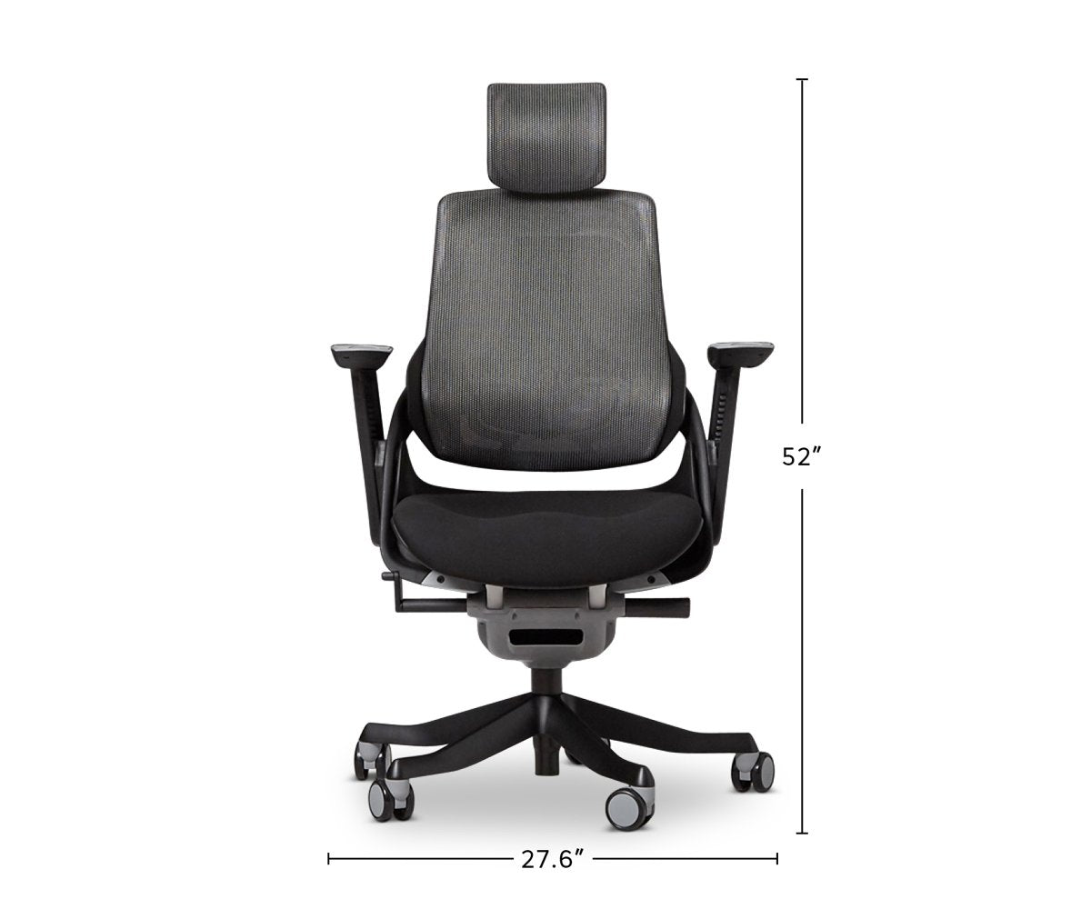 Wau Desk Chair - Black dimensions