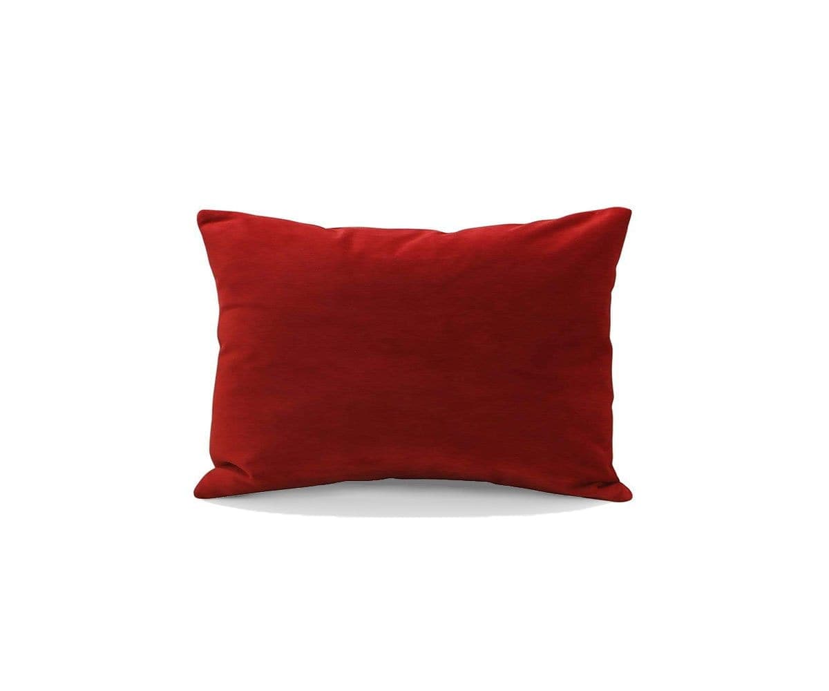 Joei Velvet Lumbar Pillow - Red