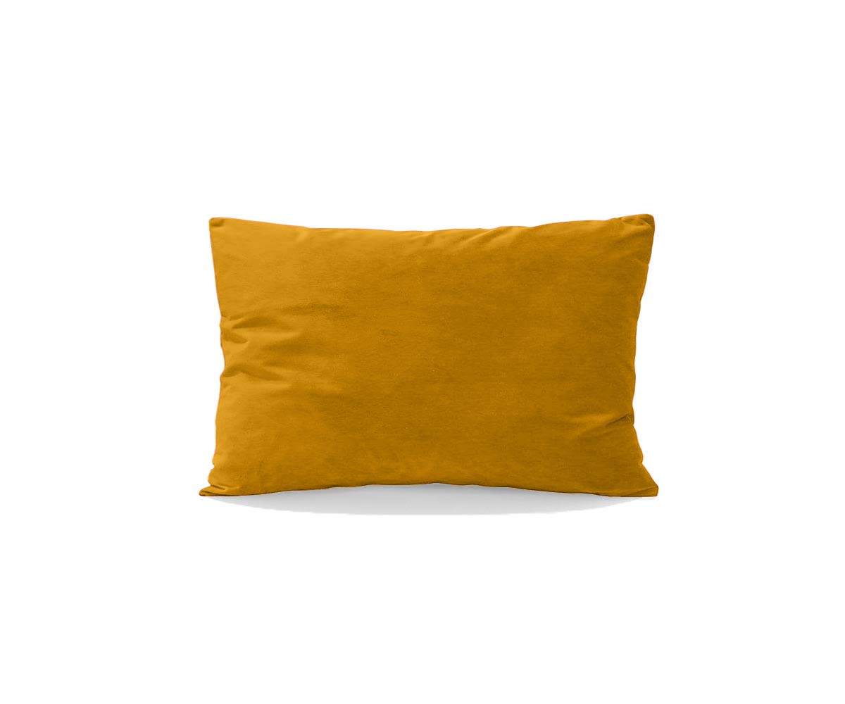 Joei Velvet Lumbar Pillow - Mustard