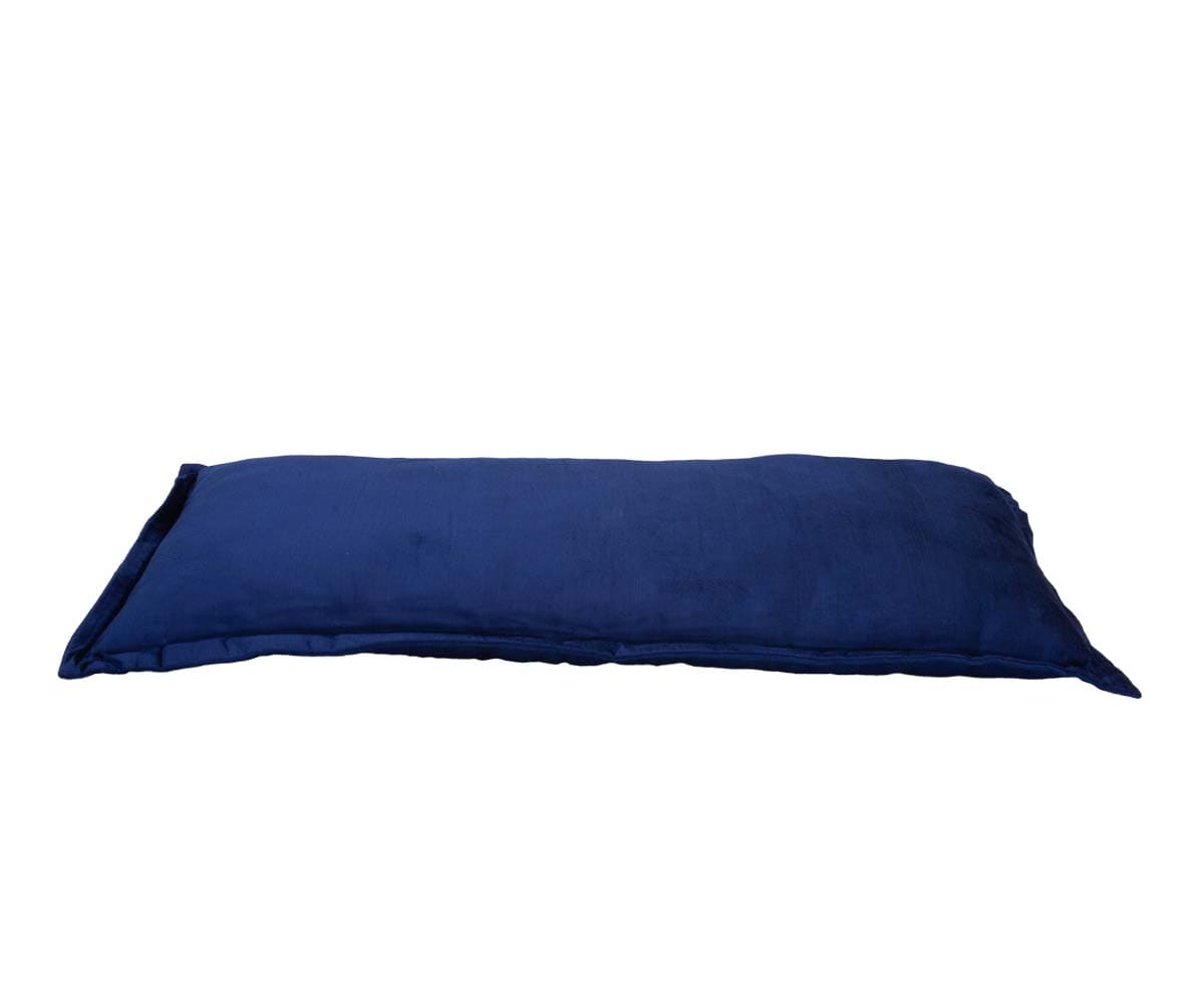 Embla Velvet Lumbar Pillow - Navy
