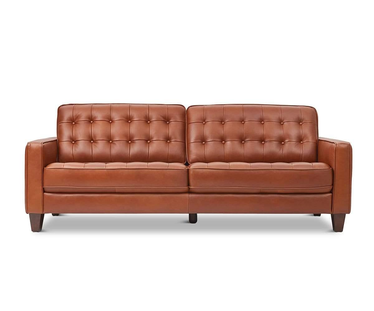 dania leather sofa review