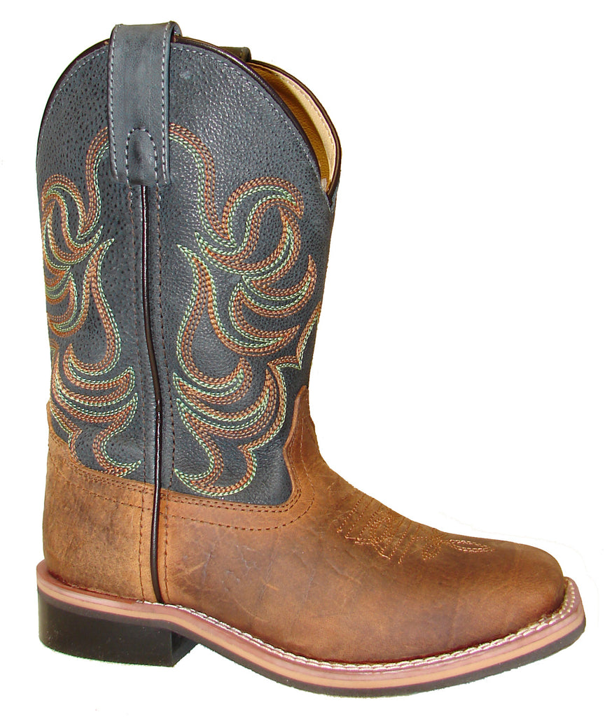 Brown/Navy Jesse Boots from Smoky Mountain Boots – Pard's Western Shop Inc.