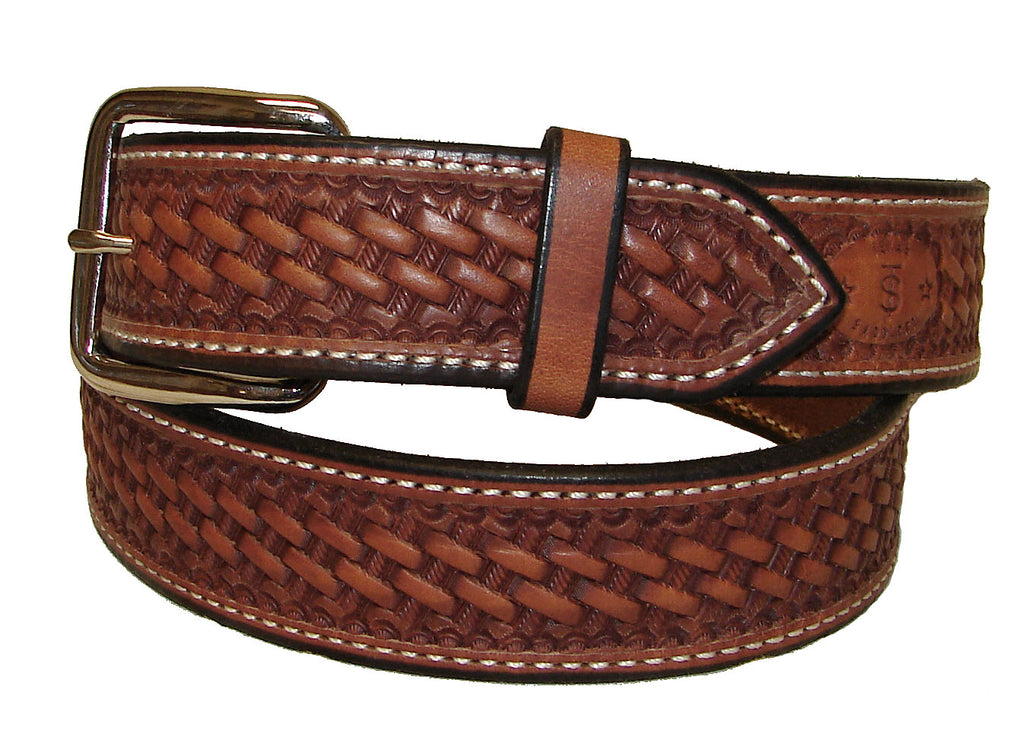 Texas Saddlery Natural Basket Stamped Belt – Pard's Western Shop Inc.