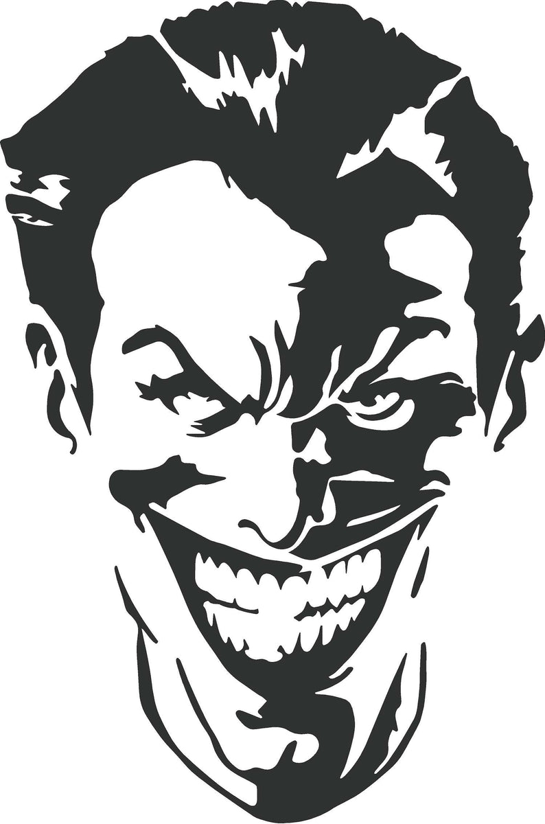 Joker Head Decal #3542 – Car Pretty Inc.