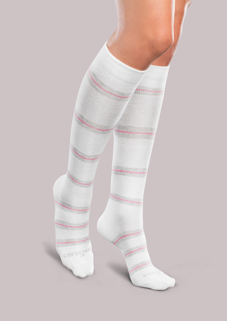 Therafirm® 15 20mmhg Core Spun Patterned Support Socks Sheridan Surgical 1325