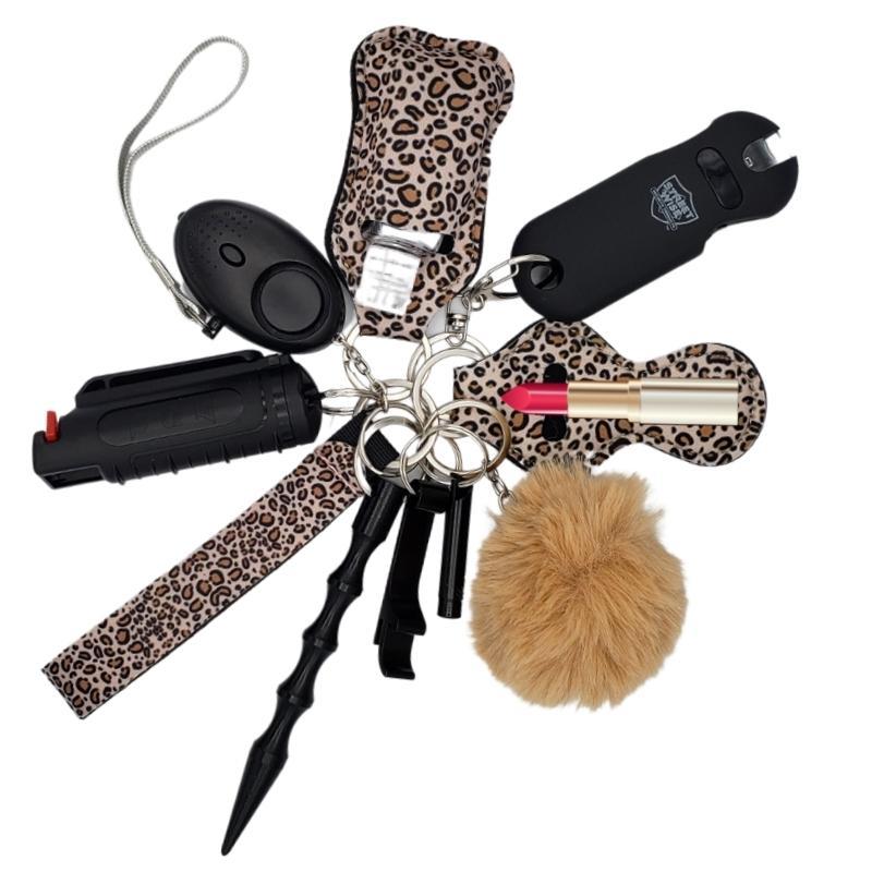 Fight Fobs® Leopard Self Defense Key Chain Gift Set