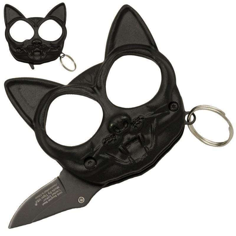 Black Cat Scratch Key Chain | Defense Divas®