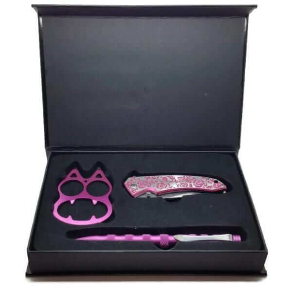Femme Fatale Deluxe Pink Self Defense Gift Set