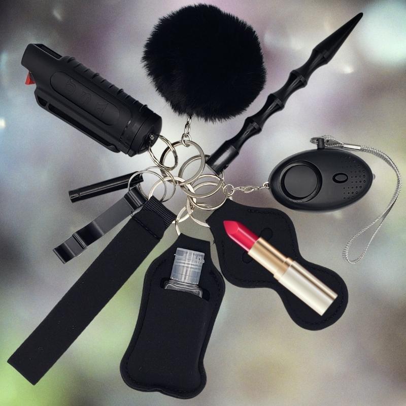 self defense keychain set pepper spray