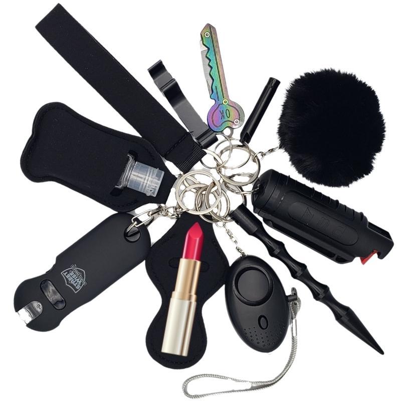 Fight Fobs® Black Beauty Self Defense KeyChain Set | Defense Divas®