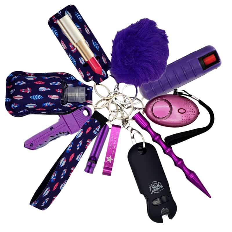 Designer Inspired Self Defense Keychain Combo Set