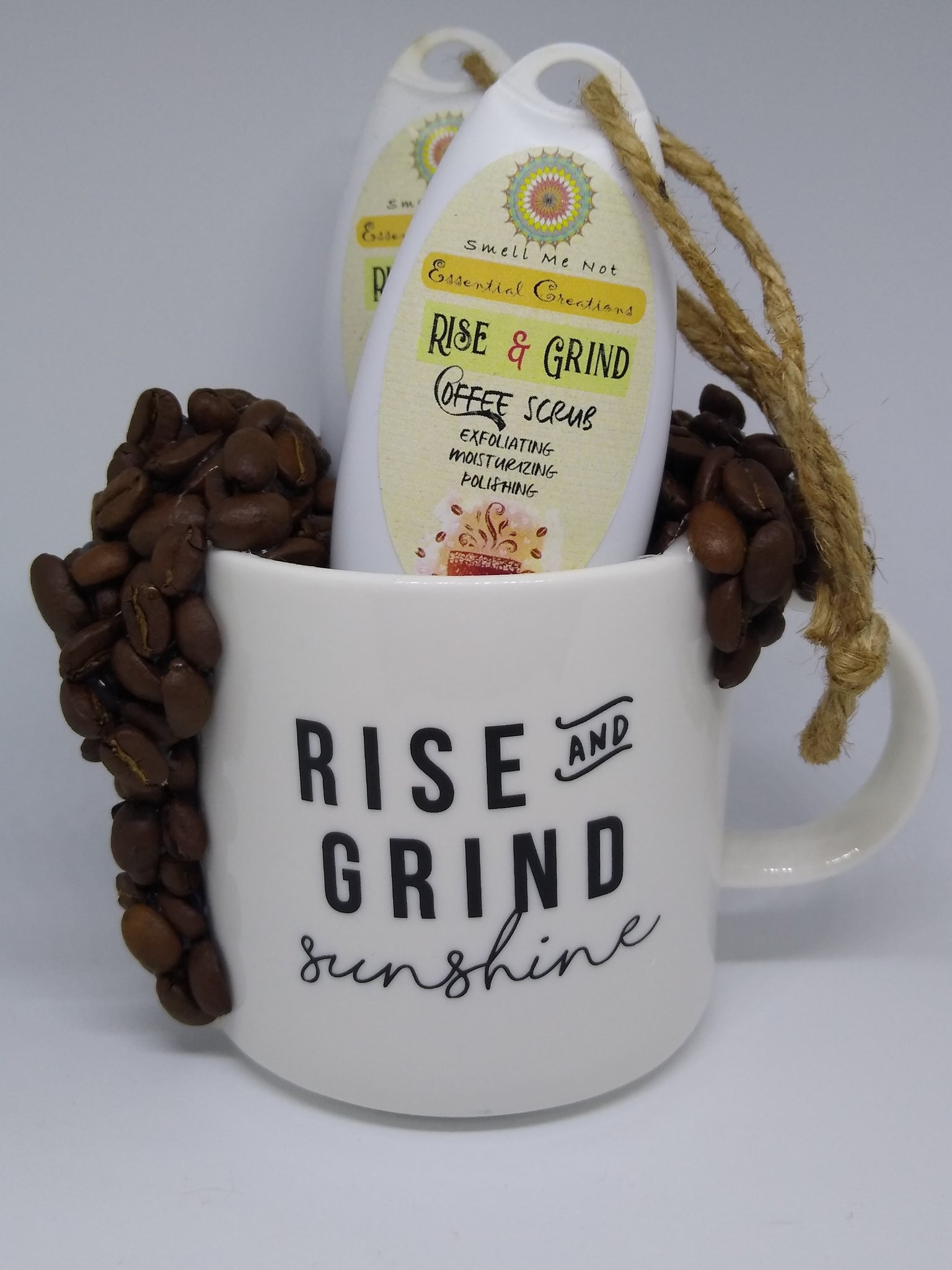 RISE & GRIND ; Coffee exfoliating, polish and face scrub