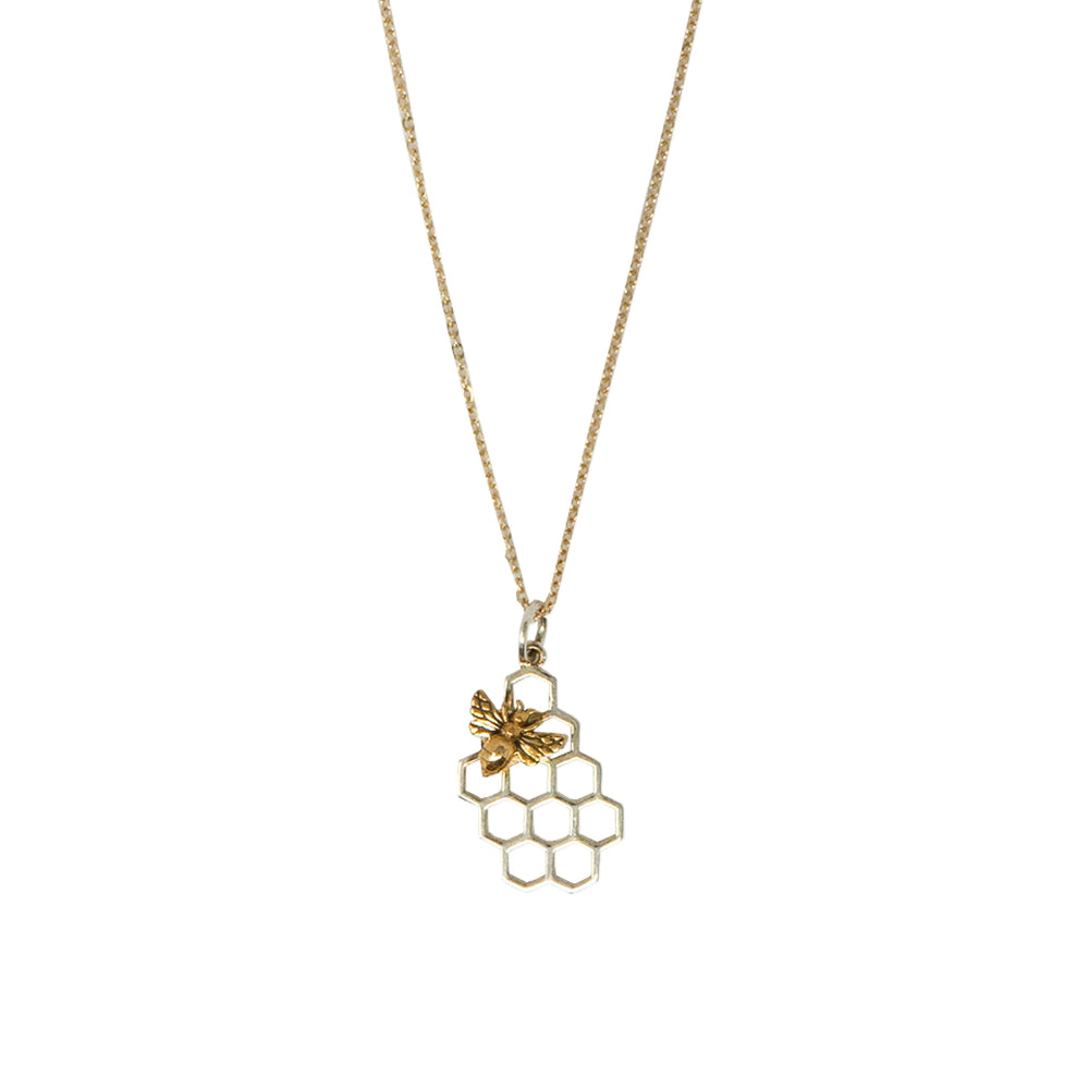 Honeycomb Necklace w/ Bee – Trump Store