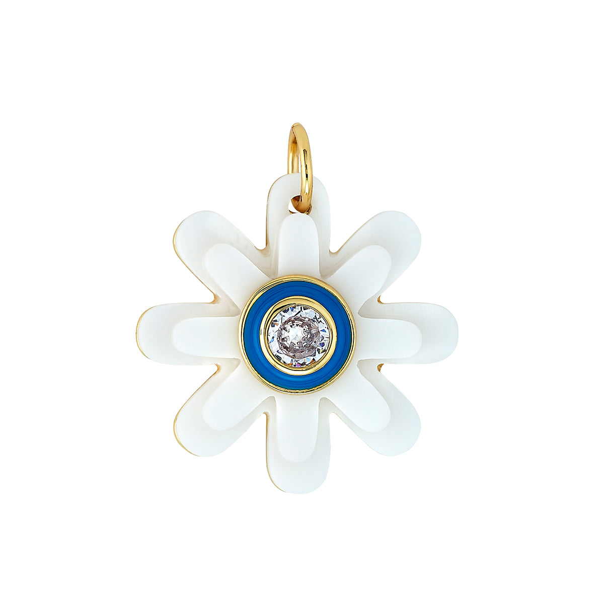 Daisy Stacked Charm - TQ