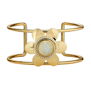 Louis Vuitton Petite Fleur Flower White Gold Diamond Ring