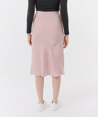 ATM Anthony Thomas Melillo Women\'s Matte Silk Charmeuse Bias Midi Skirt -  Pink Lilac