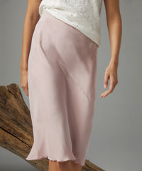 ATM Anthony Thomas Melillo Women's Matte Silk Charmeuse Bias Midi Skirt -  Pink Lilac