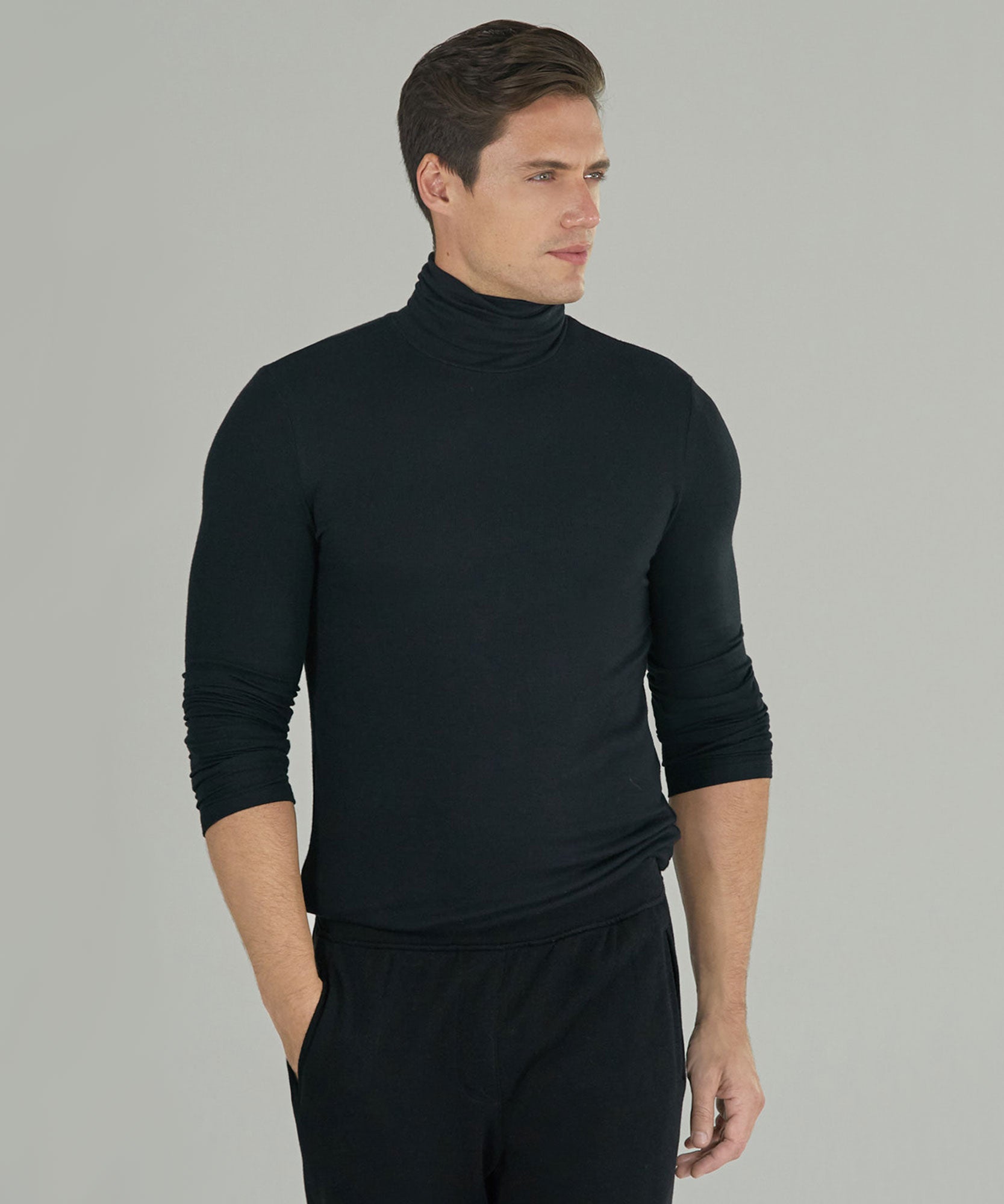 black long shirt mens