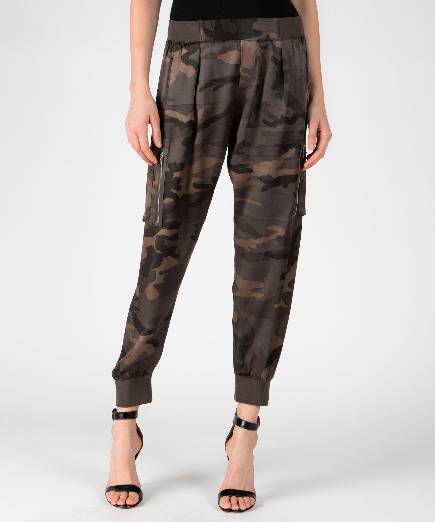 camouflage cargo sweatpants