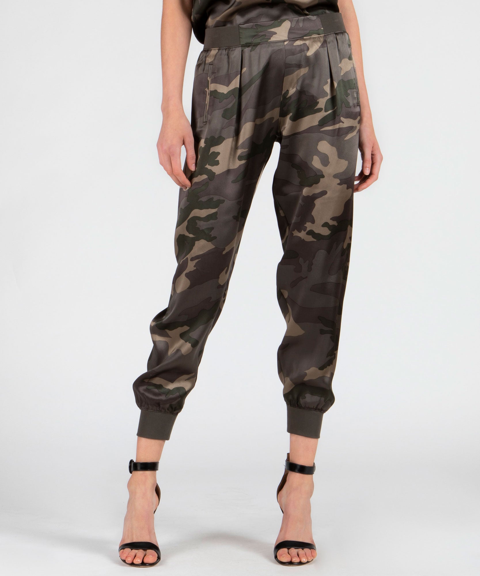 silk joggers womens