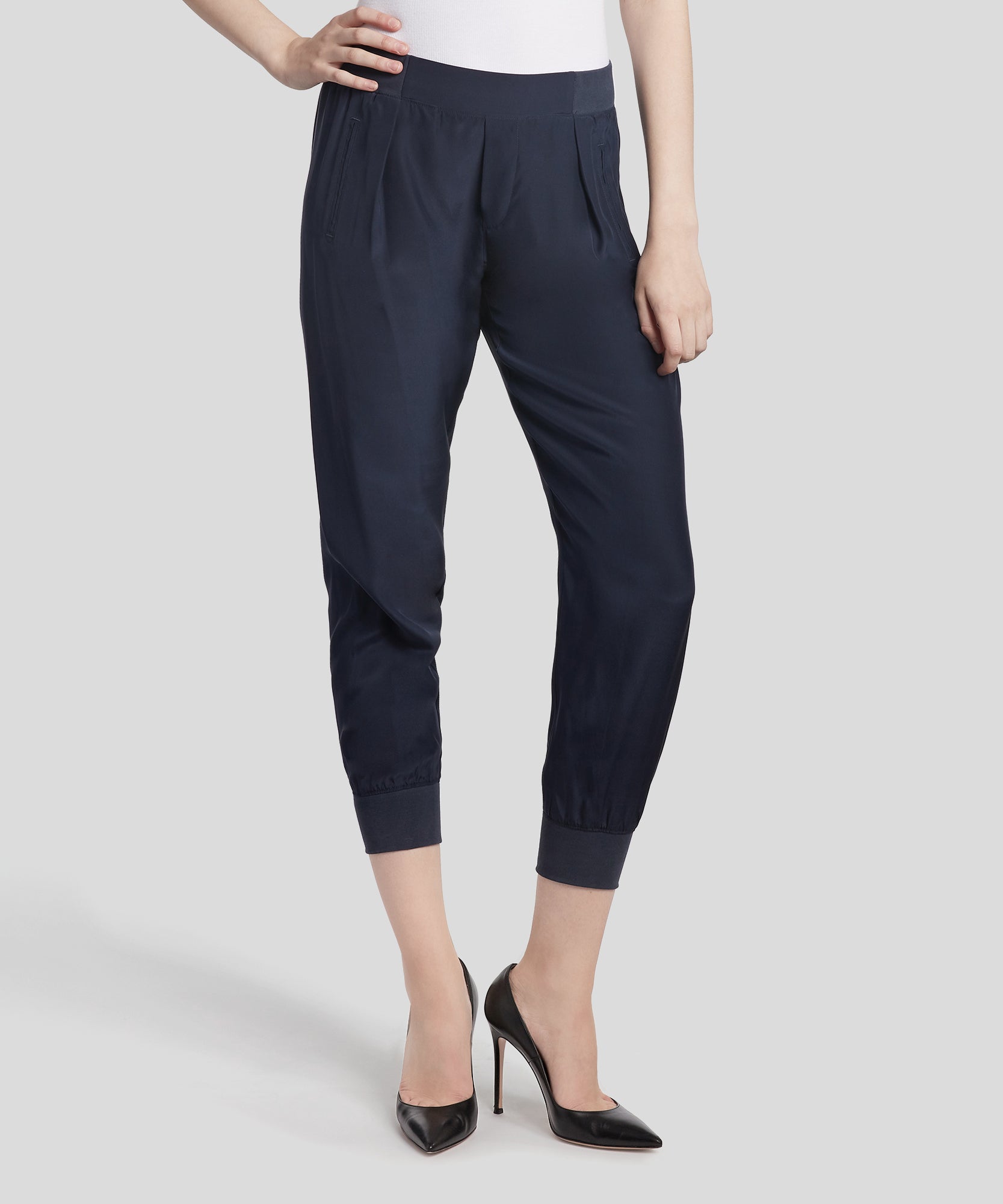 silk joggers womens