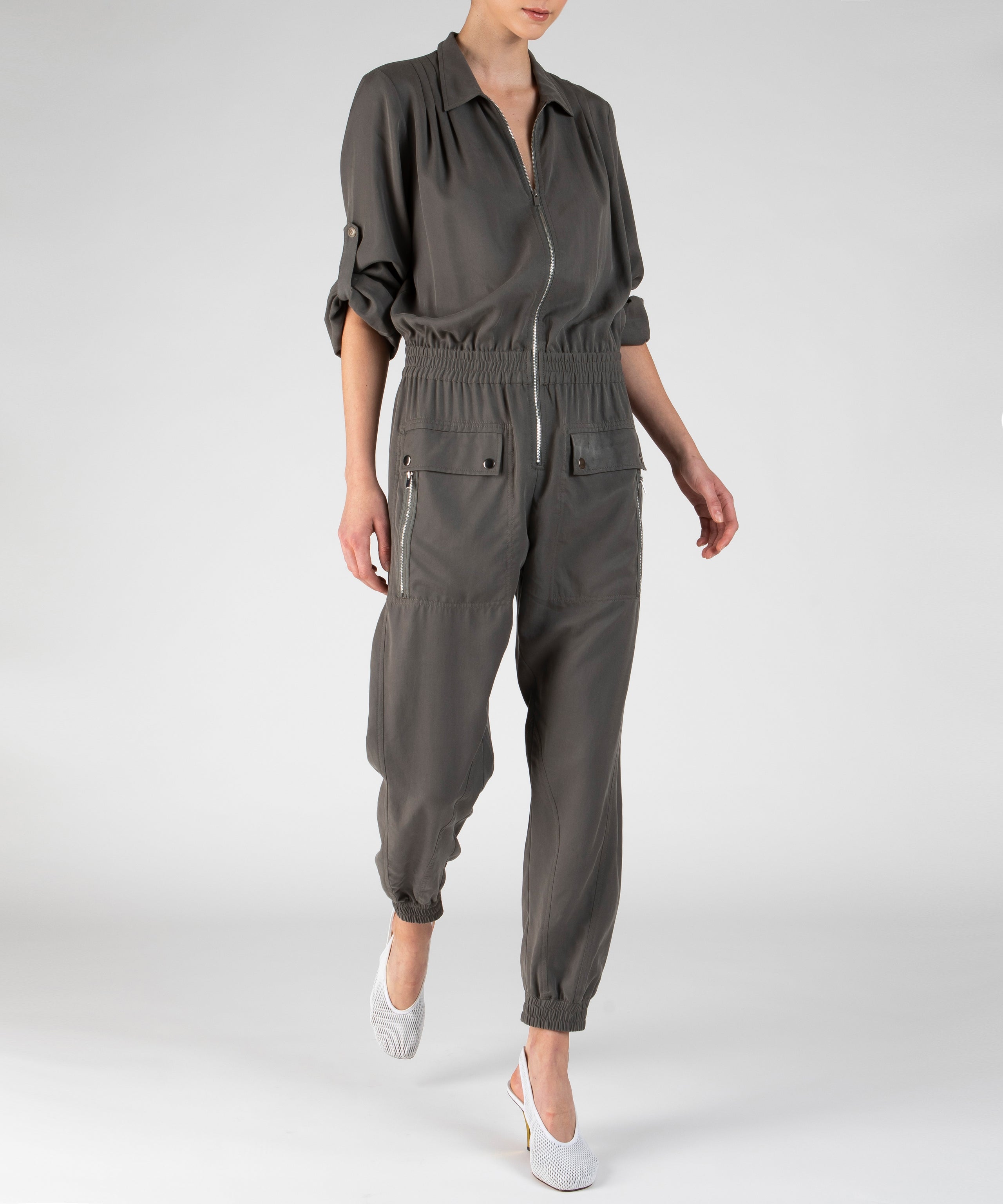 womens silk jumpsuit