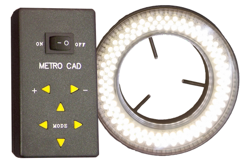 HP3250RL-LED-Quad-Ring-Light-All-On-With-Power-Supply-MMBT-Metro-CAD-Microscope-Accessory