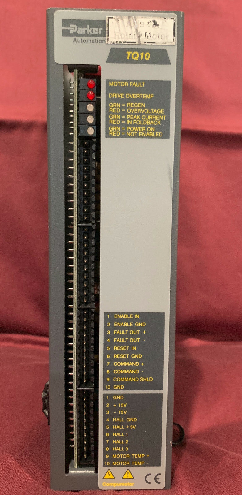 PARKER COMPUMOTOR TQ 10 TORQUE SERVO DRIVE USED FOR PARTS / REPAIR