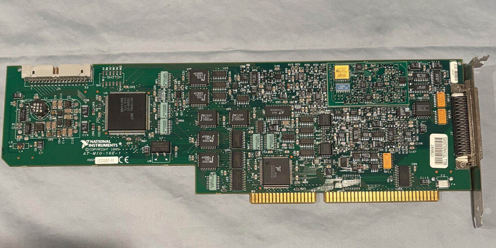 NI NATIONAL INSTRUMENTS AT-MIO-16E-1 DAQ CARD MULTIFUNCTION I/O ASSY 183018C-01