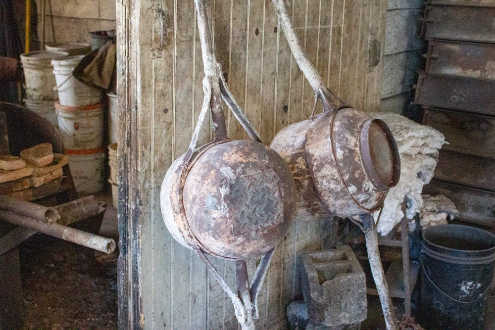 Ladles used in pouring 