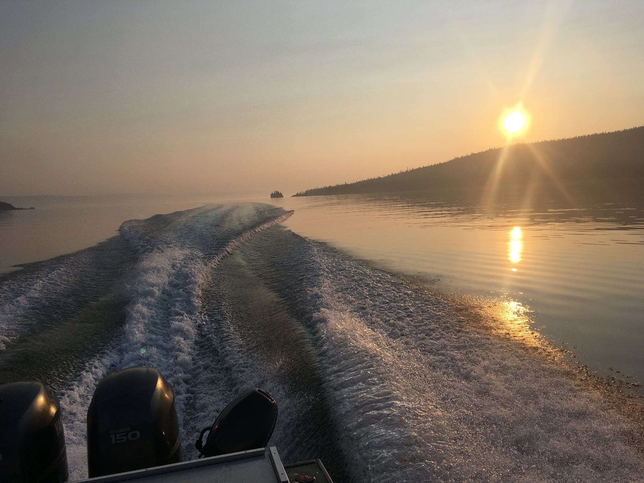 Sunrise glassy smooth cook inlet