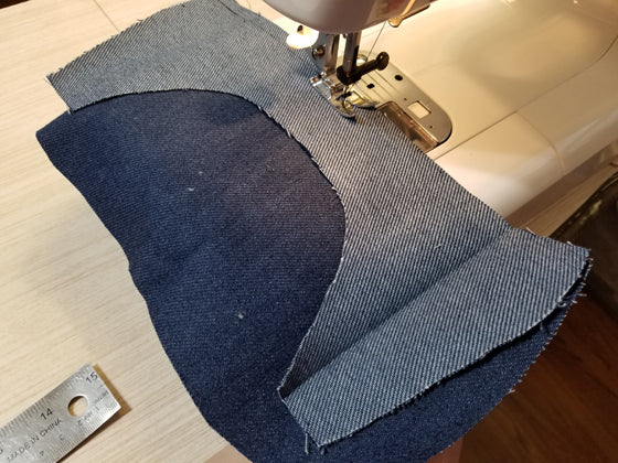 Denim Bag From Old Jeans · A Denim Bag · Hand Sewing on Cut Out + Keep