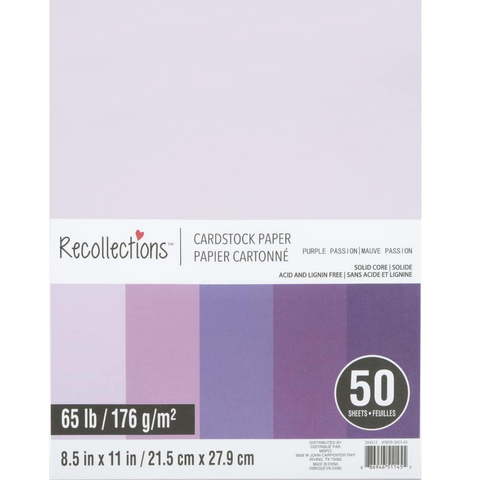 9 Packs: 100 ct. (900 total) White Heavyweight 8.5 x 11 Cardstock Paper by  Recollections™