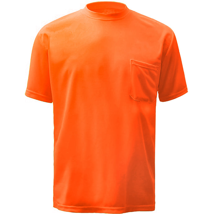 Moisture Wicking Short-Sleeve Safety T-Shirt with Chest Pocket 5502