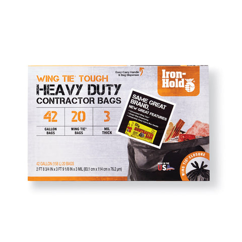 Hefty Heavy Duty Contractor Extra Large Trash Bags, 45 Gallon, 20