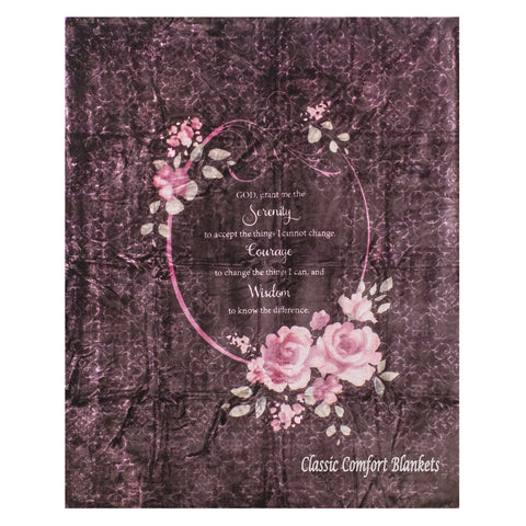 Classic Comfort Lavender Rose Garden 79 x 95 Plush Queen-sized