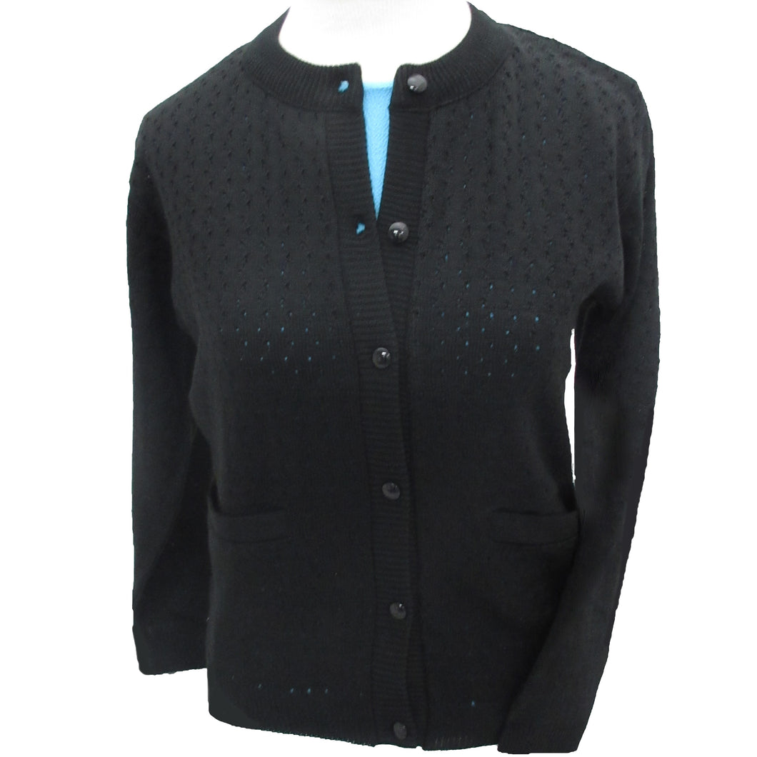 womens black cardigan with pockets