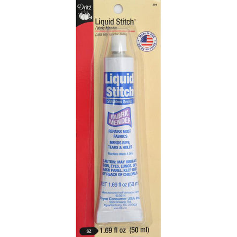 Dritz Liquid Stitch Fabric Mender 1.69-Fluid Ounce Clear 1.69-Fluid Ounce  Fabric Mender Liquid Stitch