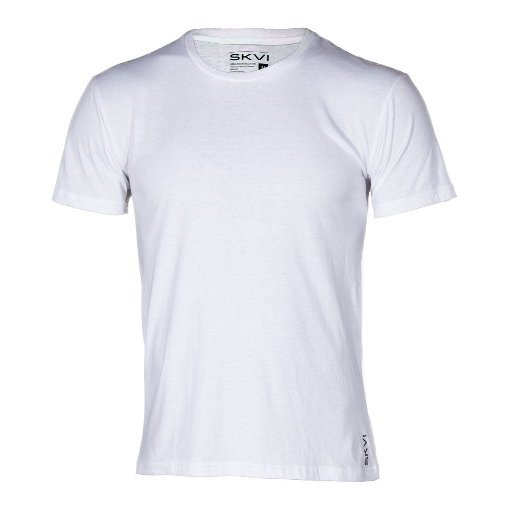 Download White Crew Neck Shirts 2-Pack - SKVI