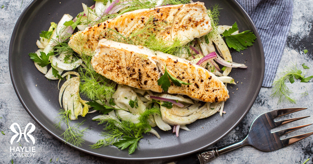 Halibut with Lemon-Fennel Salad