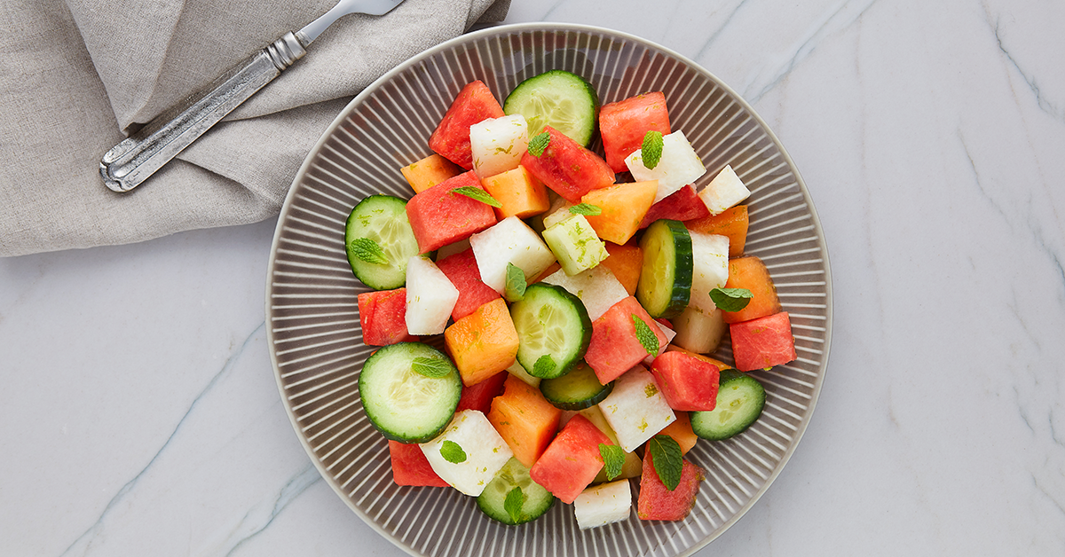 Minty Melon Salad from Cooking for a Fast Metabolism