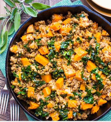 Roasted Sweet Potato, Sausage, and Quinoa Skillet - Phase 3 - The Fast ...