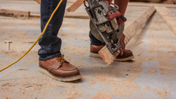 Using Wedge Sole Work Boots 