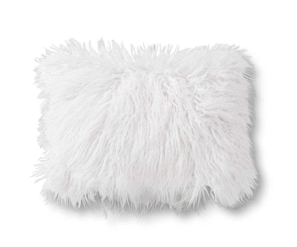 mongolian faux fur pillow